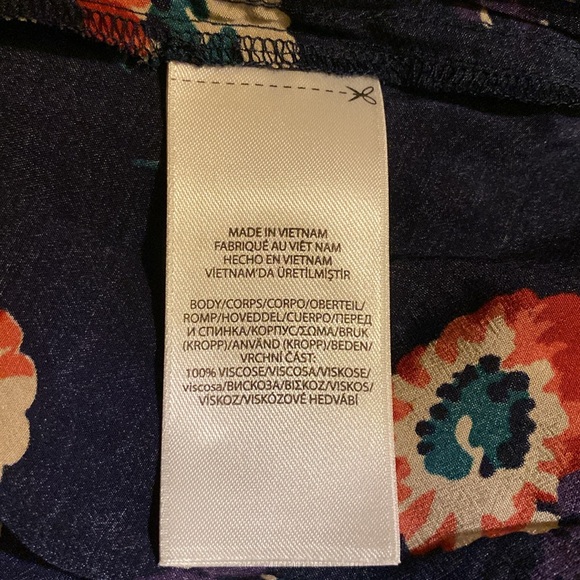 Polo Ralph Lauren Dahlia Floral Print Dress Navy SZ 4 NEW - Picture 4 of 4